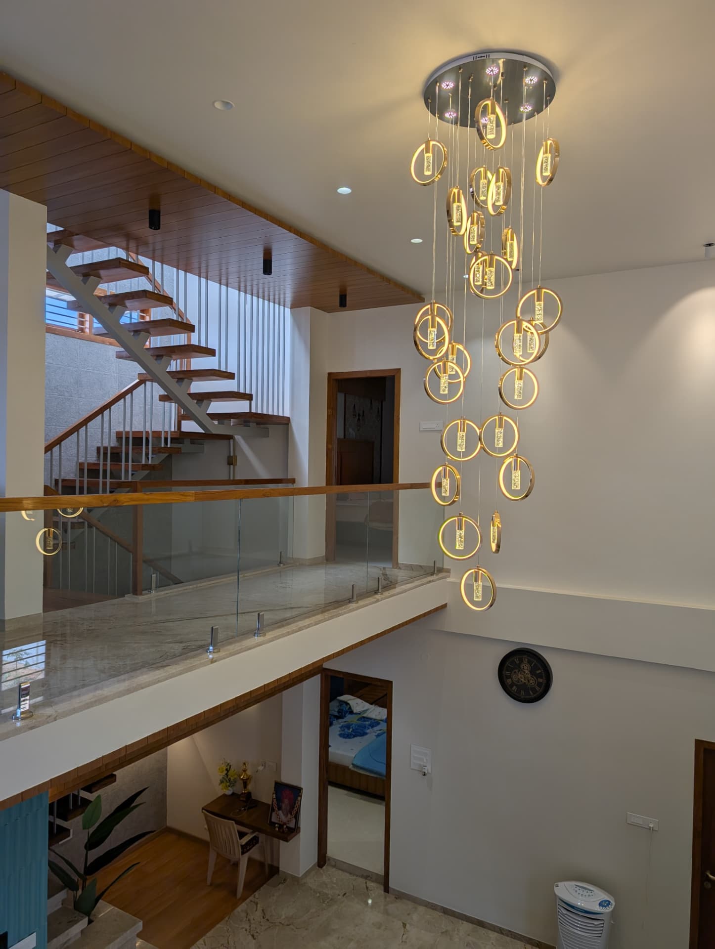Mr. Praveen's Residence — Double-height atrium