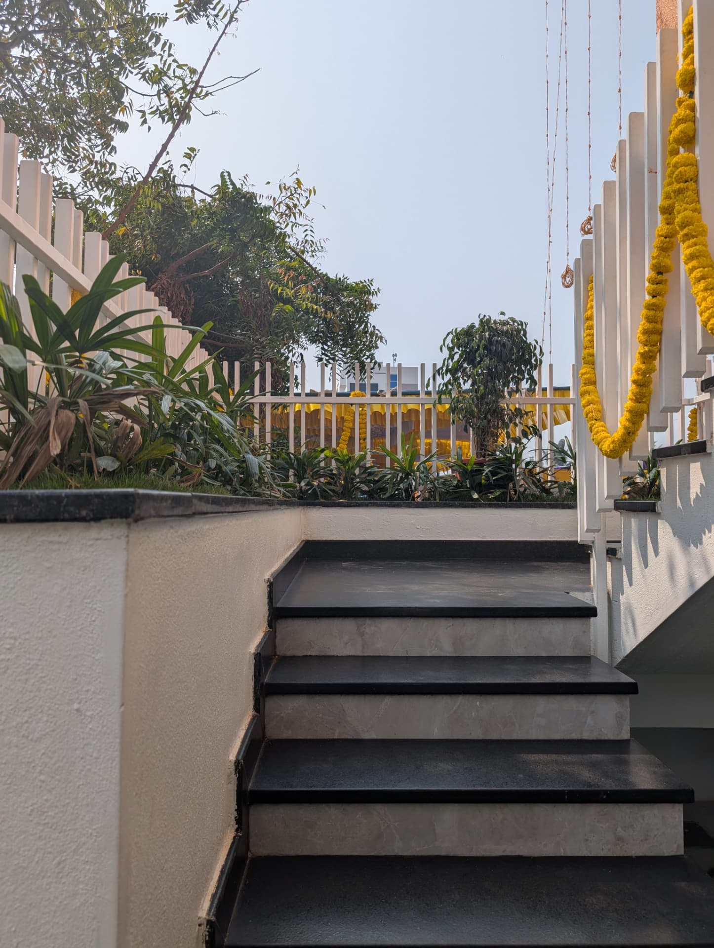 Mr. Vijay Prakash's Residence — Landscaped entry steps