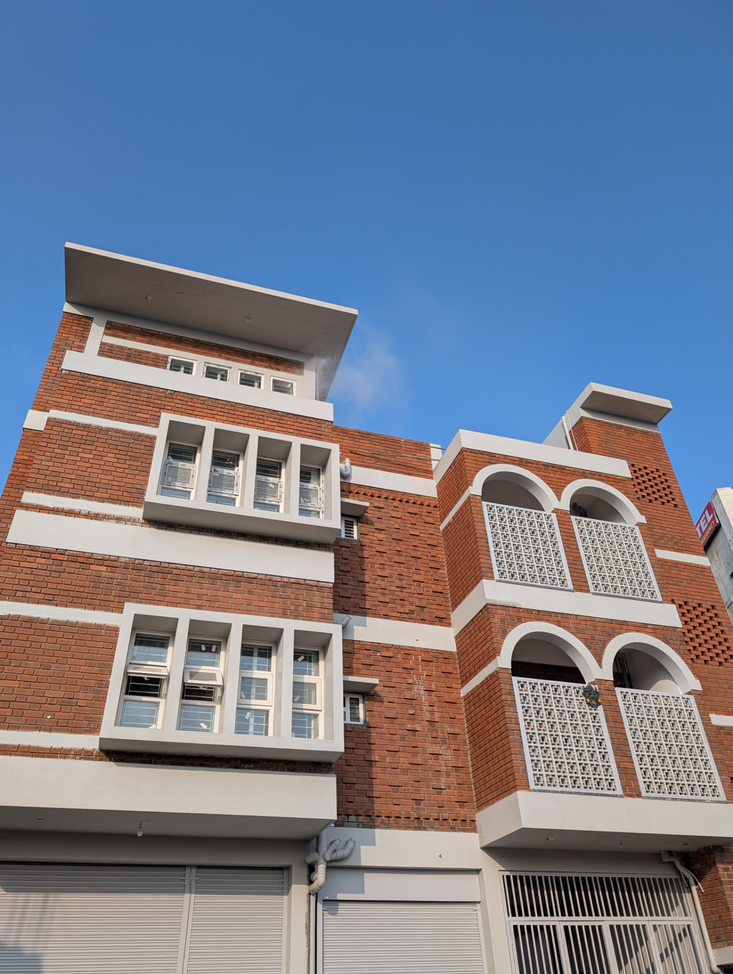 Deepu Gowda's Residence — Façade detail