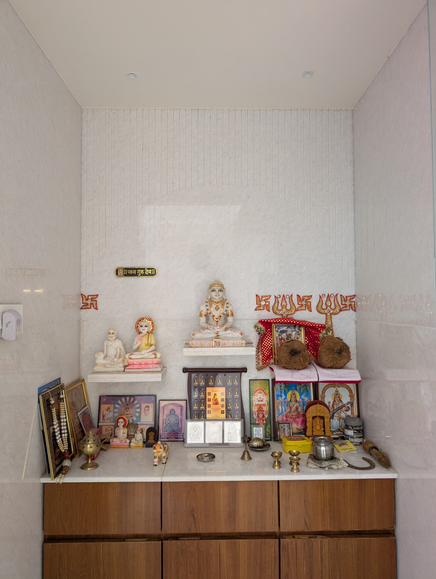 Mr. Praveen's Residence — Pooja niche detail